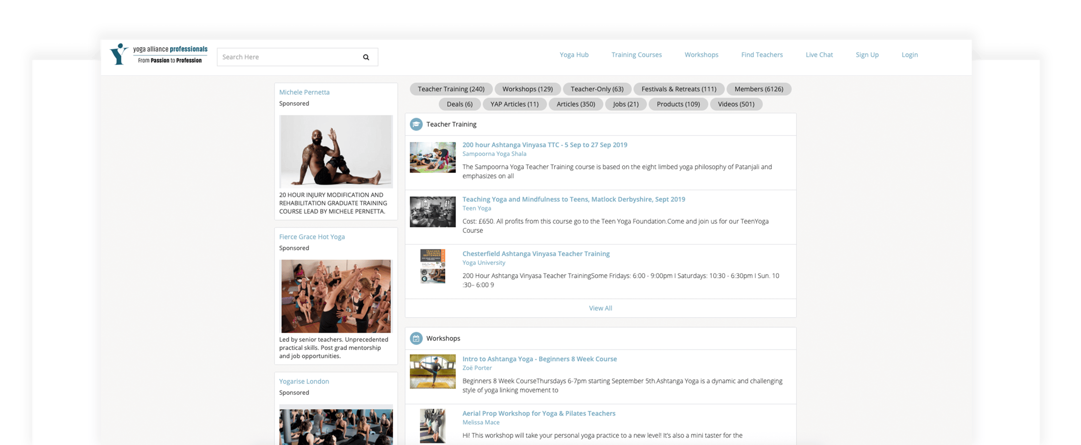 About Yoga Alliance Professionals